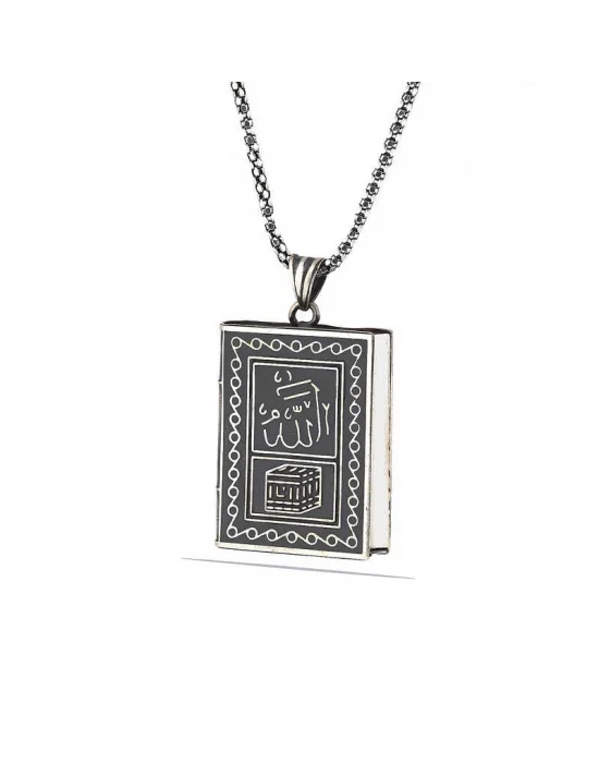 Gümüş İçi Açılabilen Muhammed Yazılı Muskalık Kolye