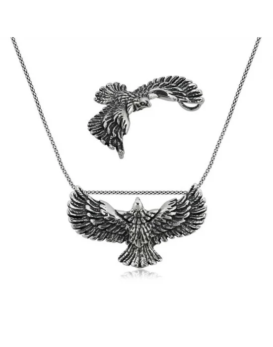 Gümüş Kartal Erkek Kolye