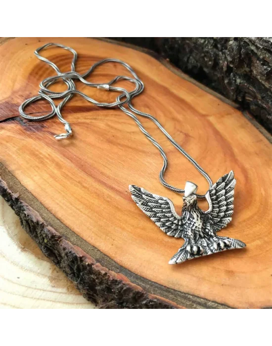 Gümüş Kartal Erkek Kolye