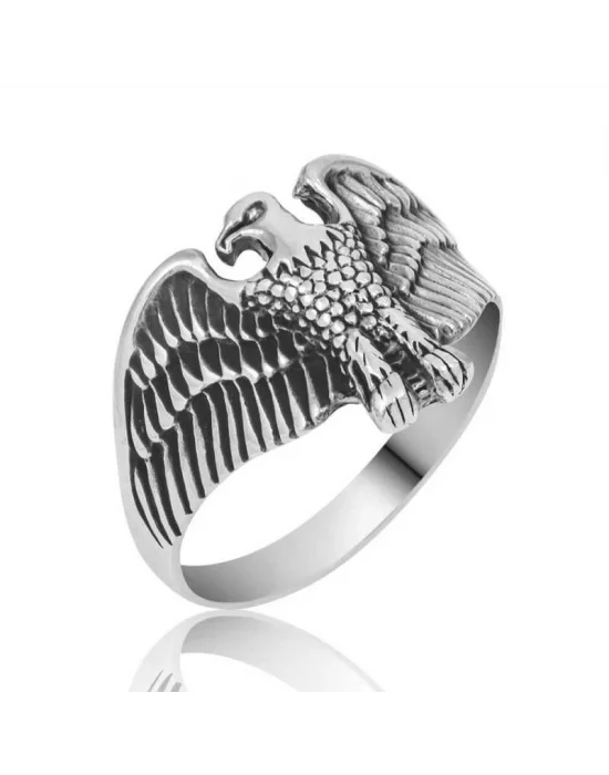 Gümüş Kartal Erkek Yüzük