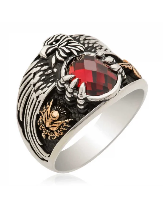 Gümüş Kartal Erkek Yüzük