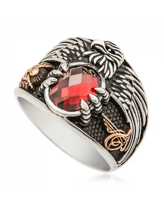 Gümüş Kartal Erkek Yüzük