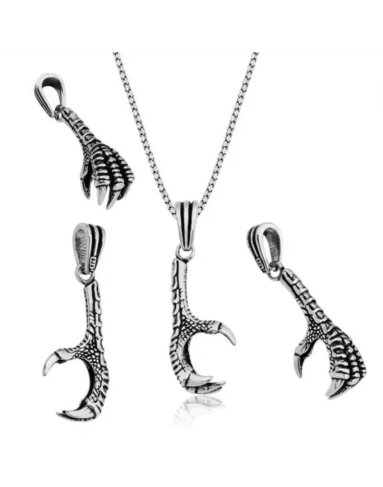 Gümüş Kartal Pençesi Kolye