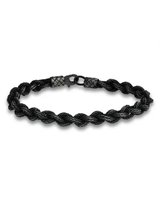 Gümüş Kazaziye Örgü Bileklik