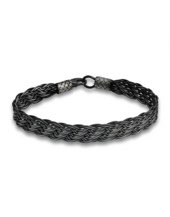 Gümüş Kazaziye Örgü Bileklik