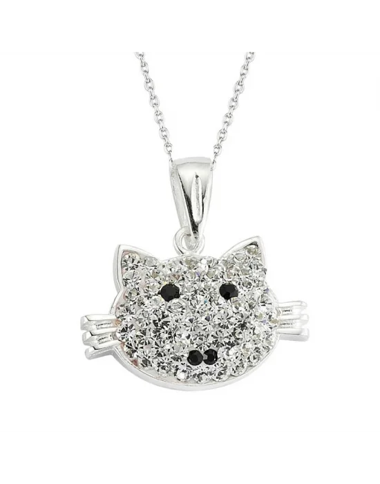 Gümüş Kedi Bayan Kolye