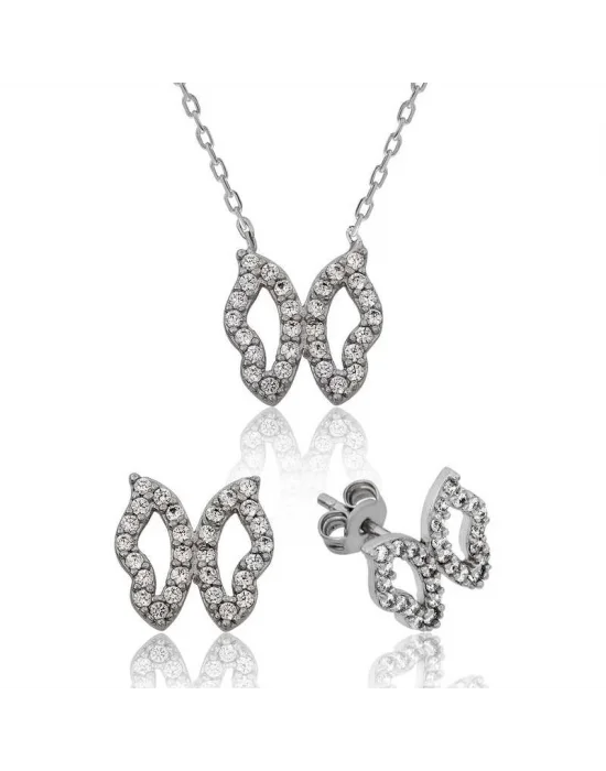 Gümüş Kelebek Bayan Set