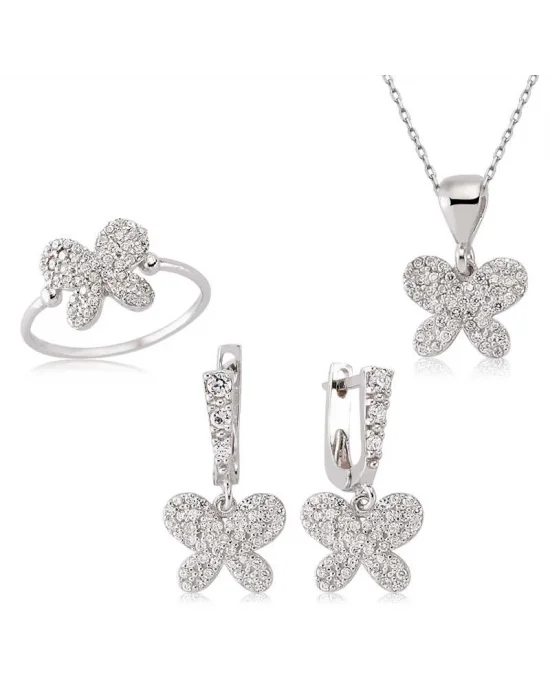 Gümüş Kelebek Bayan Set