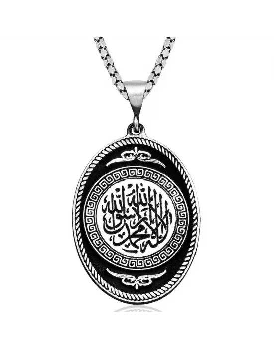 Gümüş Kelime-i Tevhid Kolye