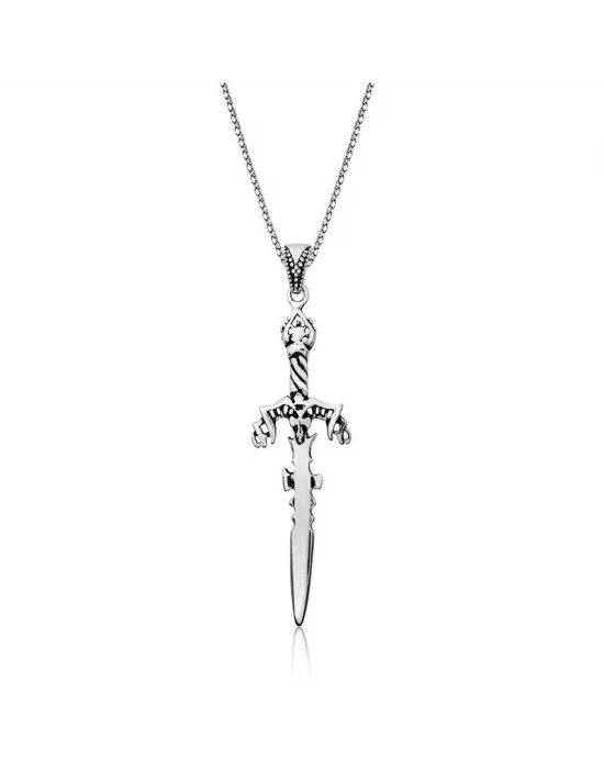 Gümüş Kılıç Erkek Kolye