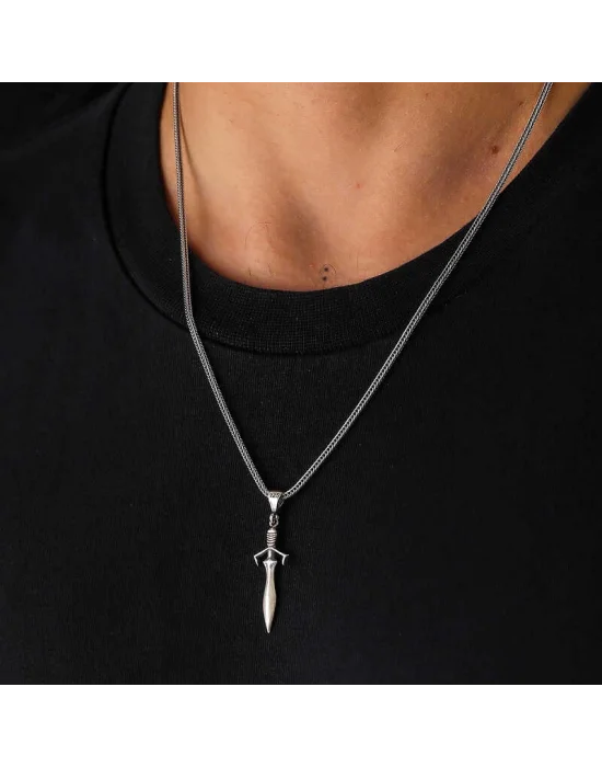 Gümüş Kılıç Kolye