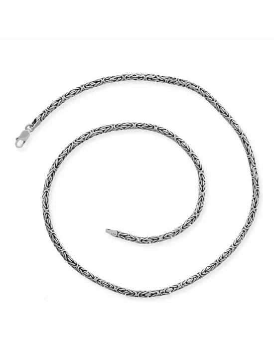 Gümüş Kral Zincir - 2.50 mm Yuvarlak