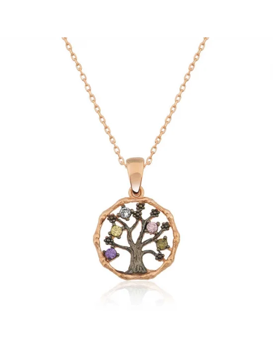 Gümüş Küçük Hayat Ağacı Bayan Kolye