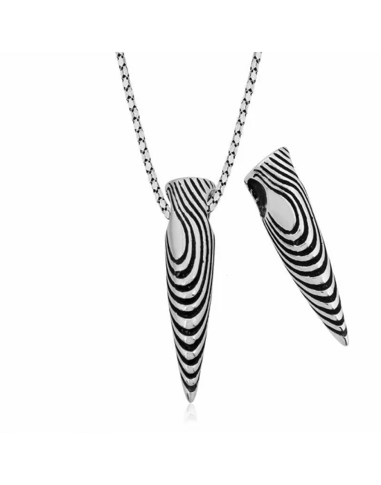 Gümüş Kurşun Kolye