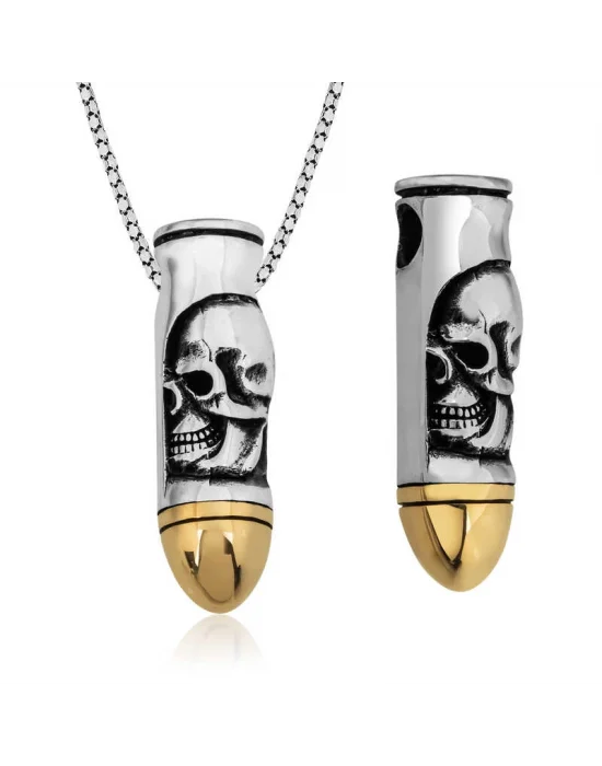 Gümüş Kurşun Kolye