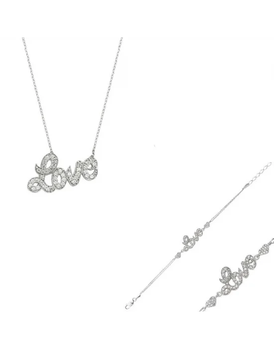 Gümüş Love Set