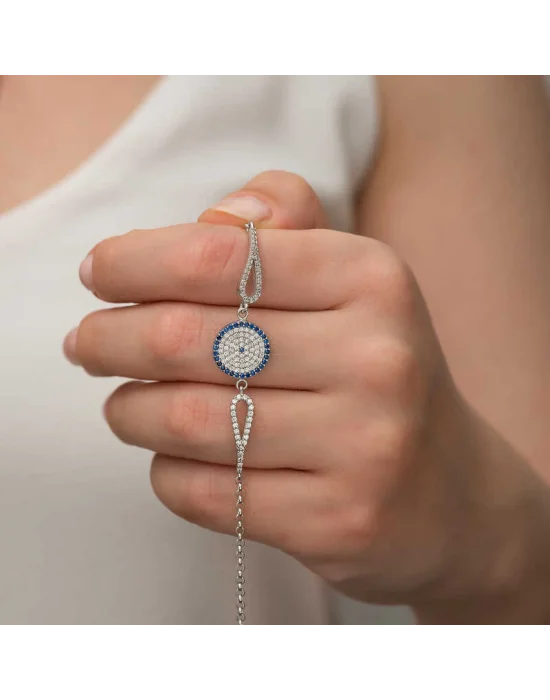 Gümüş Nazar Bayan Bileklik