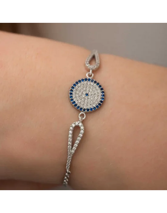 Gümüş Nazar Bayan Bileklik