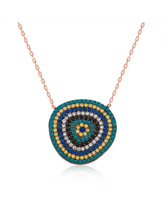 Gümüş Nazar Bayan Kolye