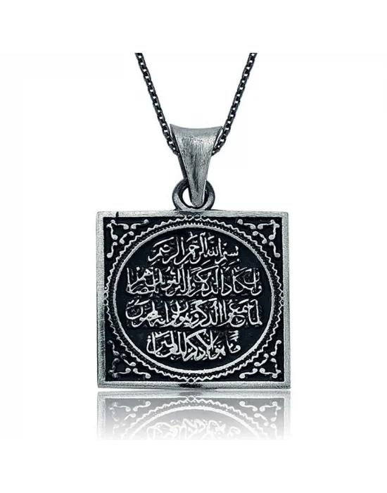 Gümüş Nazar Duası Bayan Kolye