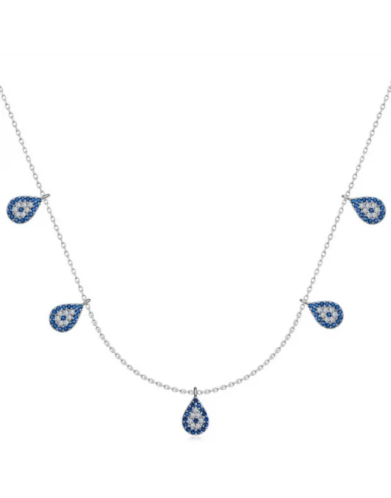 Gümüş Nazarlı Şans Kadın Kolye