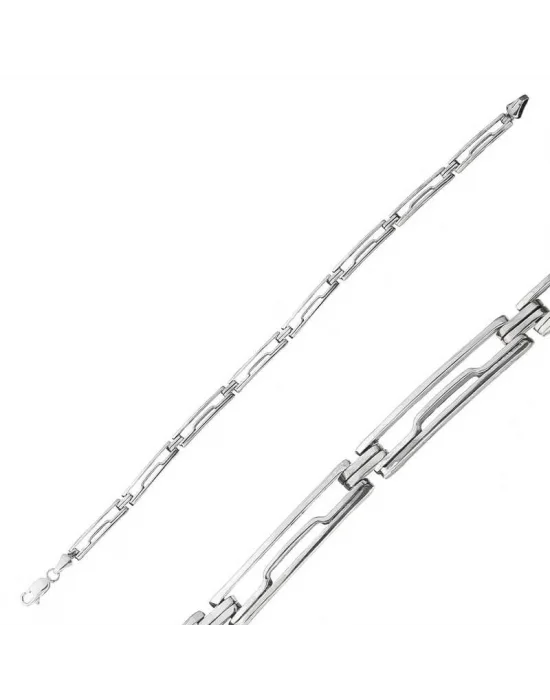 Gümüş Oksitli Erkek Bileklik