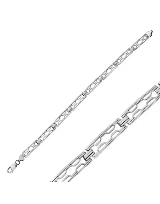 Gümüş Oksitli Erkek Bileklik