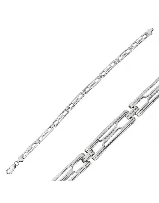 Gümüş Oksitli Erkek Bileklik