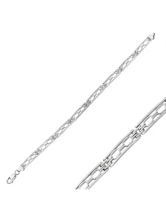 Gümüş Oksitli Erkek Bileklik