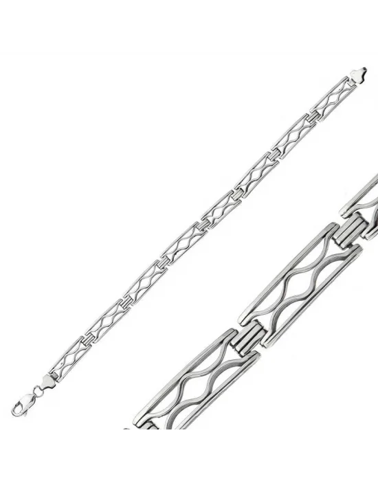 Gümüş Oksitli Erkek Bileklik