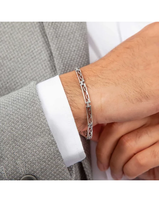 Gümüş Oksitli Erkek Bileklik