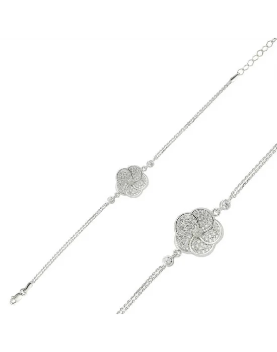 Gümüş Papatya Bayan Bileklik