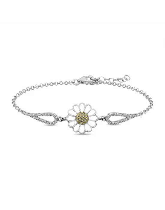 Gümüş Papatya Bileklik