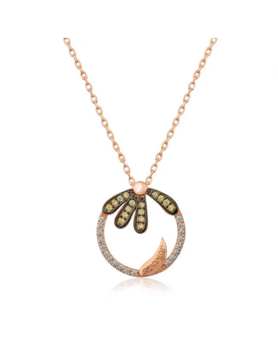 Gümüş Papatya ’’Seviyor’’ Kolye