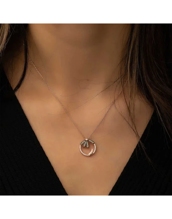 Gümüş Papatya ’’Seviyor’’ Kolye