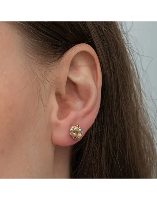 Gümüş Renkli Dorika Kadın Çivili Küpe