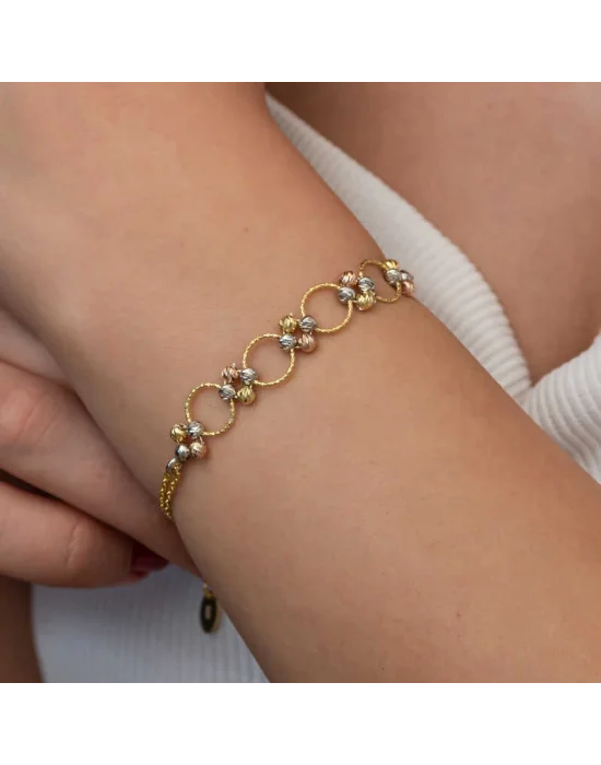 Gümüş Renkli Halka Dorika Kadın Bileklik