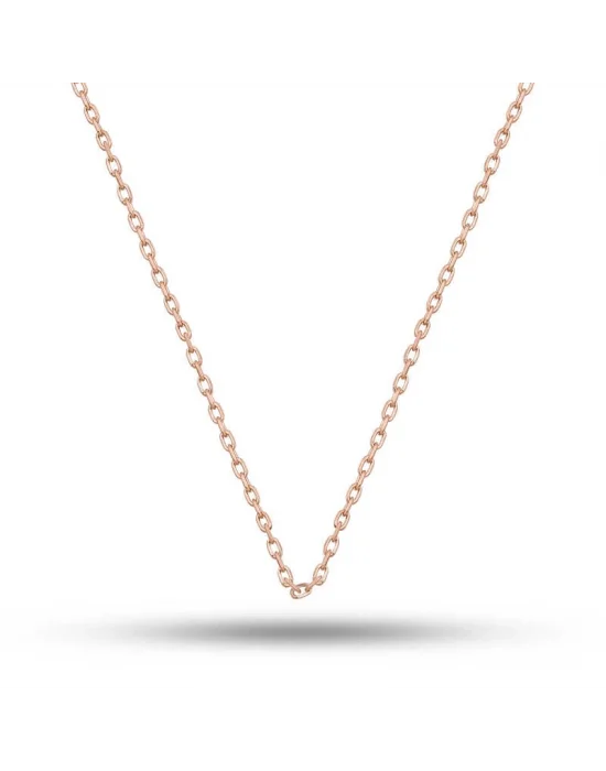 Gümüş Rose 0.30 Mikron 50 Cm Forse Kadın Zincir