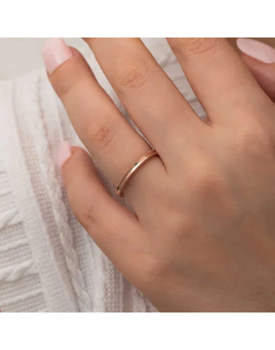 Gümüş Rose Ajda Kadın Yüzük