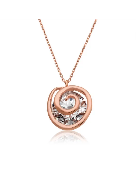 Gümüş Rose Aşk Döngüsü Bayan Kolye