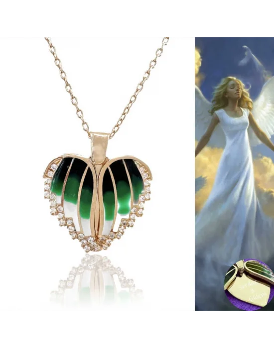 Gümüş Rose Kalpli İsimli Bayan Kolye