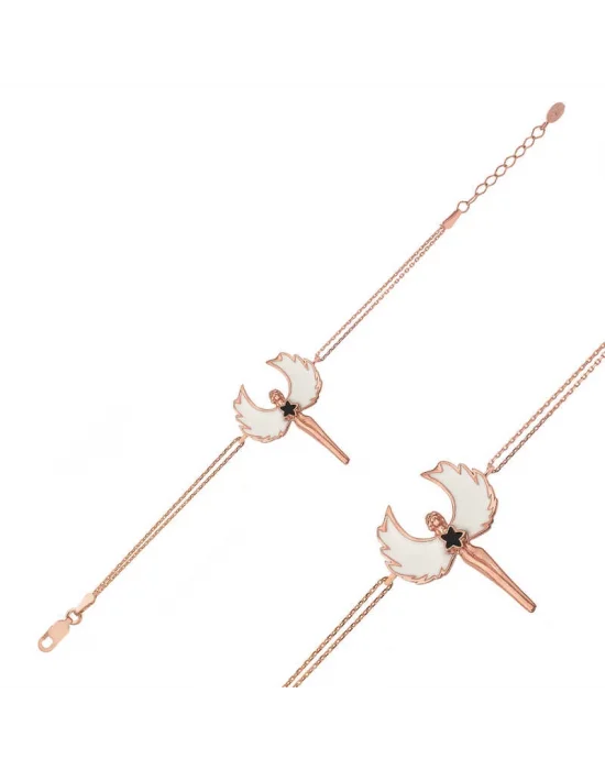 Gümüş Rose Su Perisi Bileklik