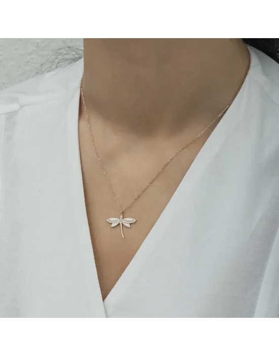 Gümüş Rose Yusufçuk Bayan Kolye