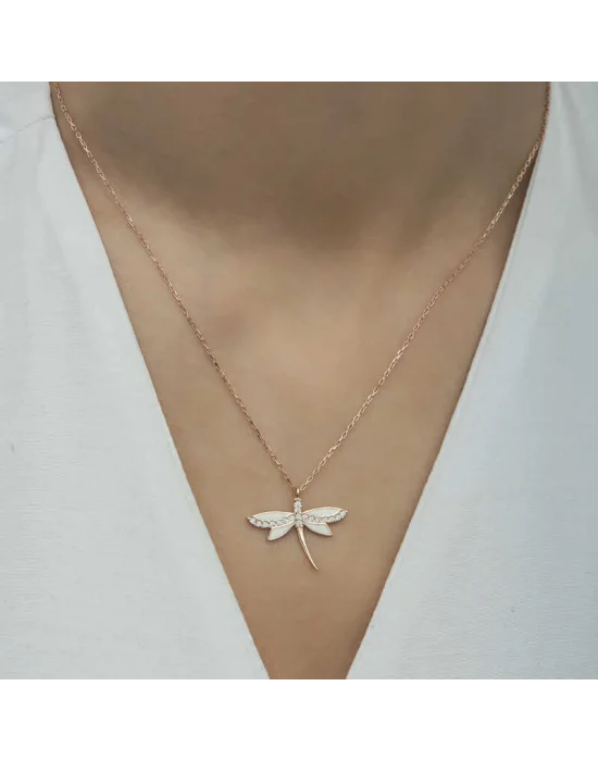 Gümüş Rose Yusufçuk Bayan Kolye