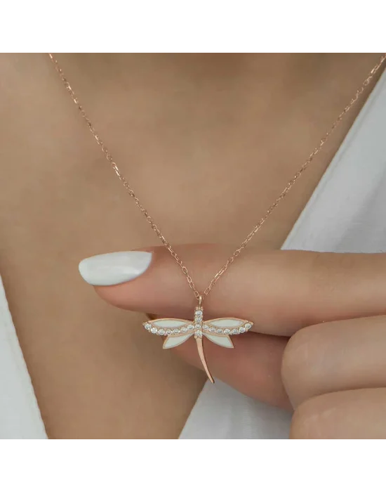 Gümüş Rose Yusufçuk Bayan Kolye