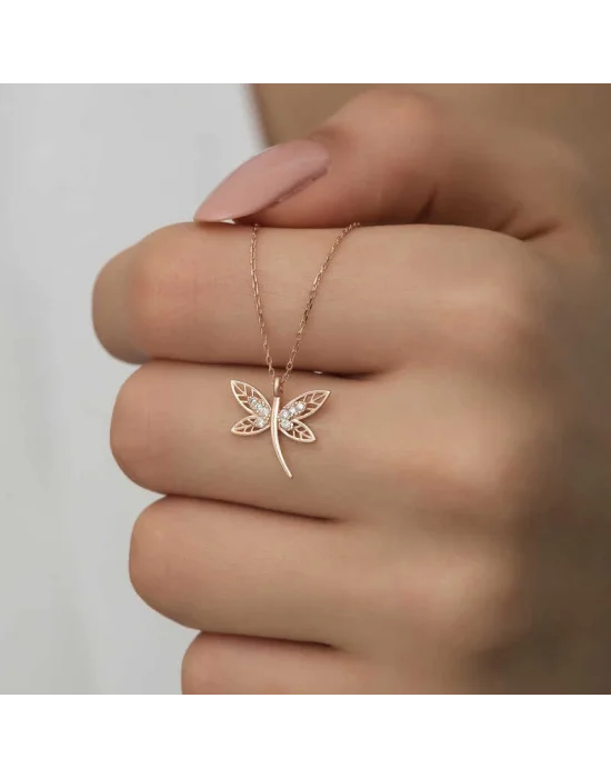 Gümüş Rose Yusufçuk Kadın Kolye