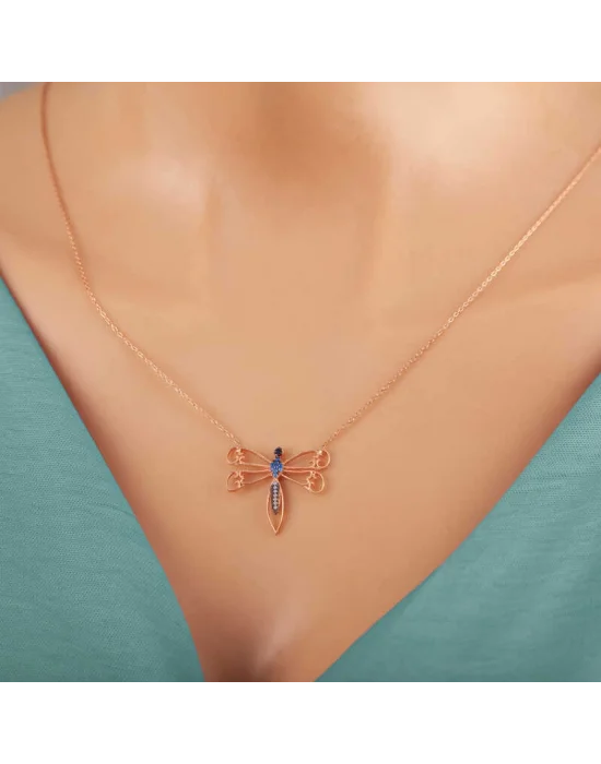 Gümüş Rose Yusufçuk Kadın Kolye