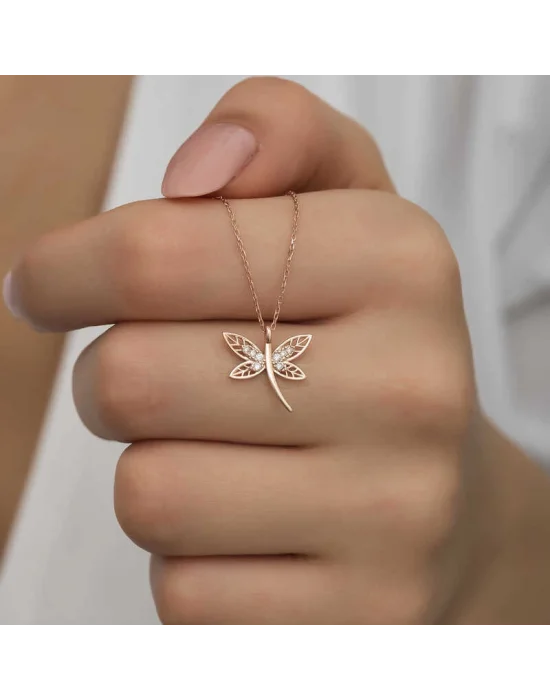 Gümüş Rose Yusufçuk Kadın Kolye