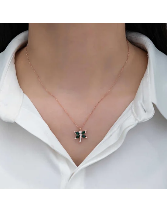 Gümüş Rose Yusufçuk Kadın Kolye