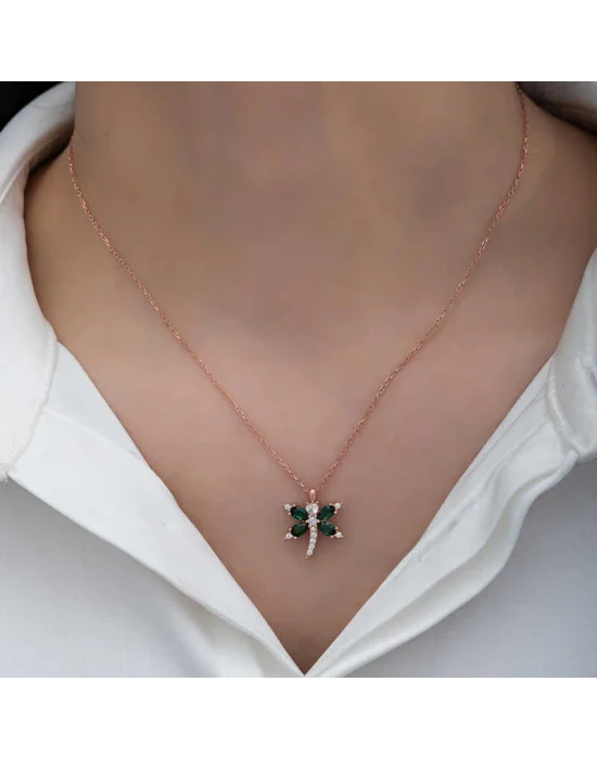 Gümüş Rose Yusufçuk Kadın Kolye